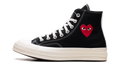 Converse Chuck Taylor All Star 70 Hi Comme des Garcons PLAY Single Heart Black
