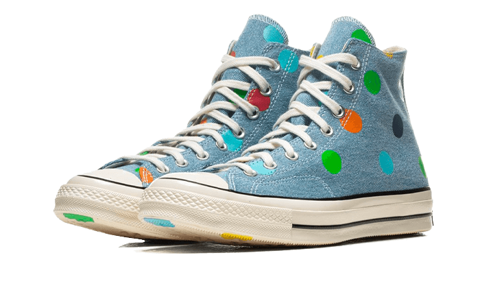 Converse Chuck Taylor All Star 70 Hi Golf Wang Denim Polka Dots, Blue/Egret-Black (170011C)