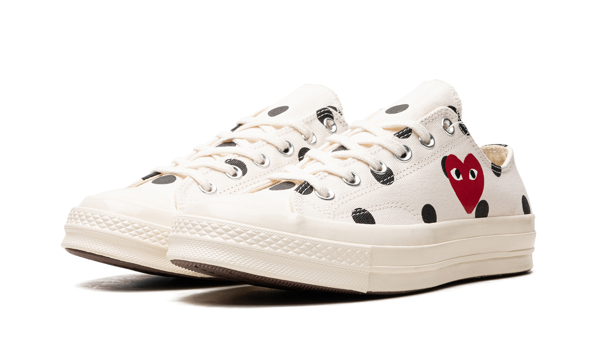 Converse Chuck Taylor All Star 70 Ox Comme des Garcons PLAY Polka Dot White