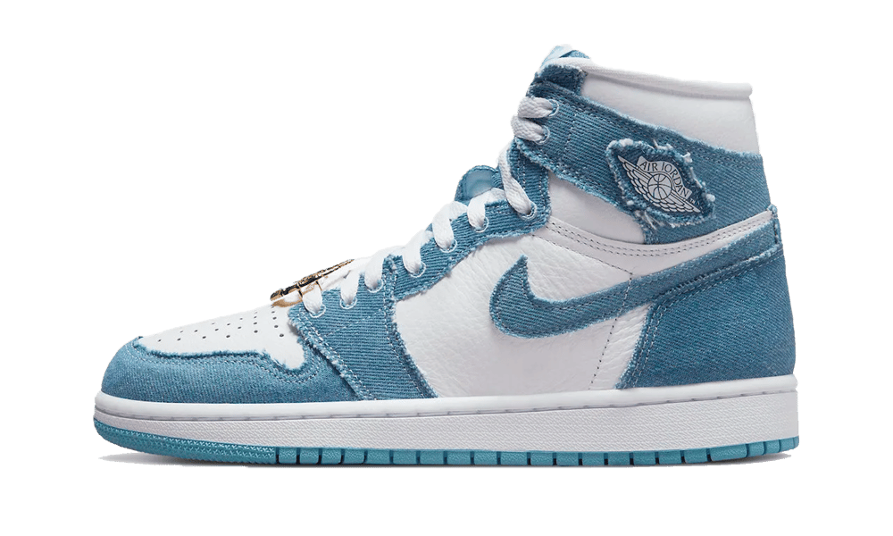 Air Jordan 1 Retro High OG Denim White, White/Worn Blue-Metallic Gold (DM9036-104)