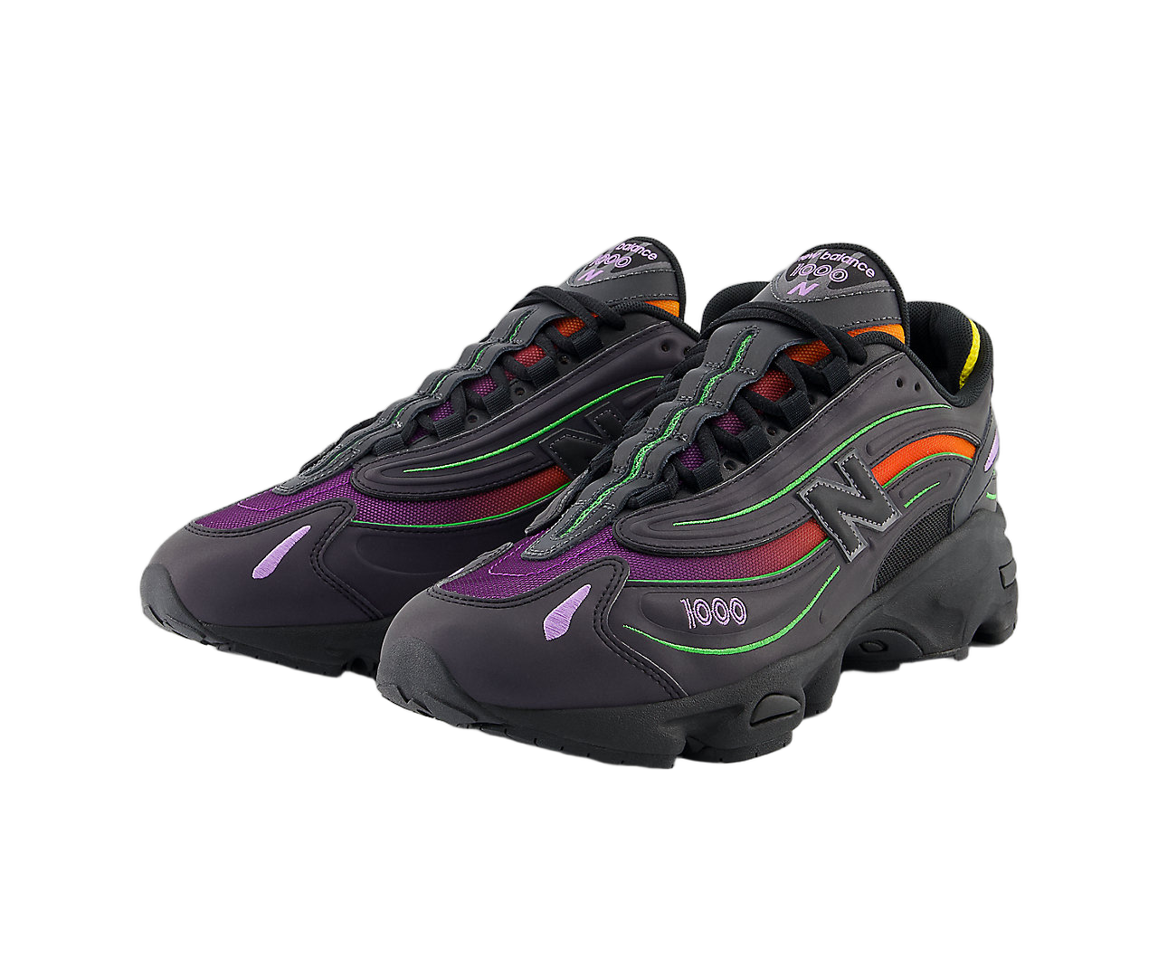 New Balance 1000 Reflective Black Multi-Color, Black/Multi-Color (M1000TP)