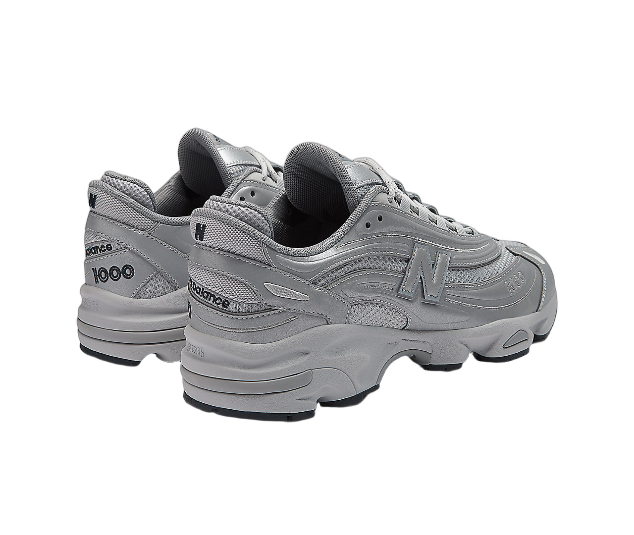 New Balance 1000 Silver Reflective, Silver/Silver/Black (M1000TE)