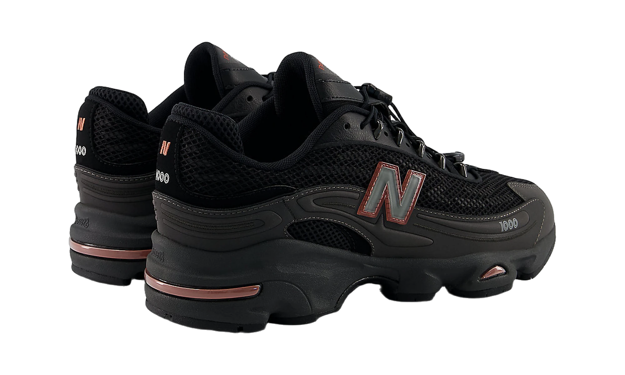 New Balance 1000G Black Metallic Red Rock