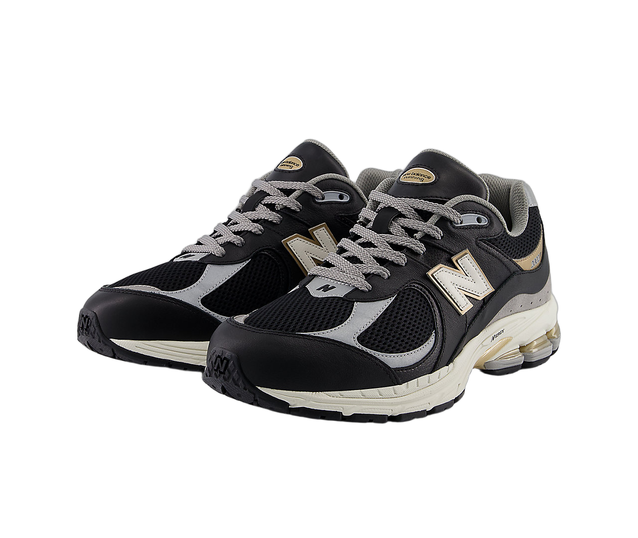 New Balance 2002R Black Sea Salt Gold Metallic