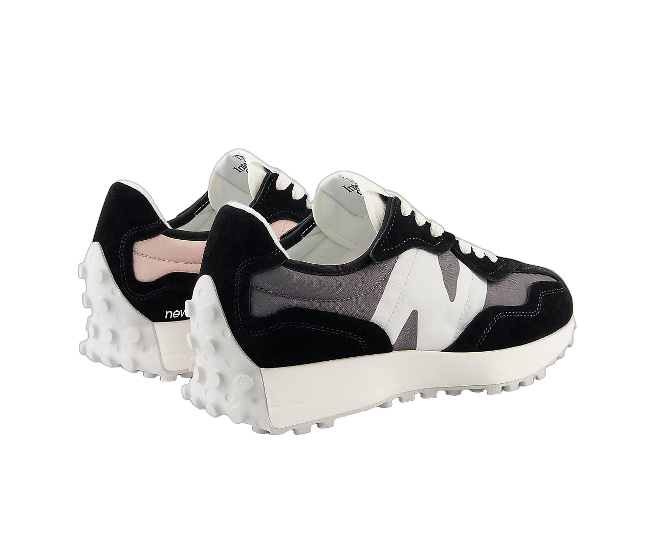 New Balance 327 Black Pink Grey, Black/Pink/Grey (U327WEM)