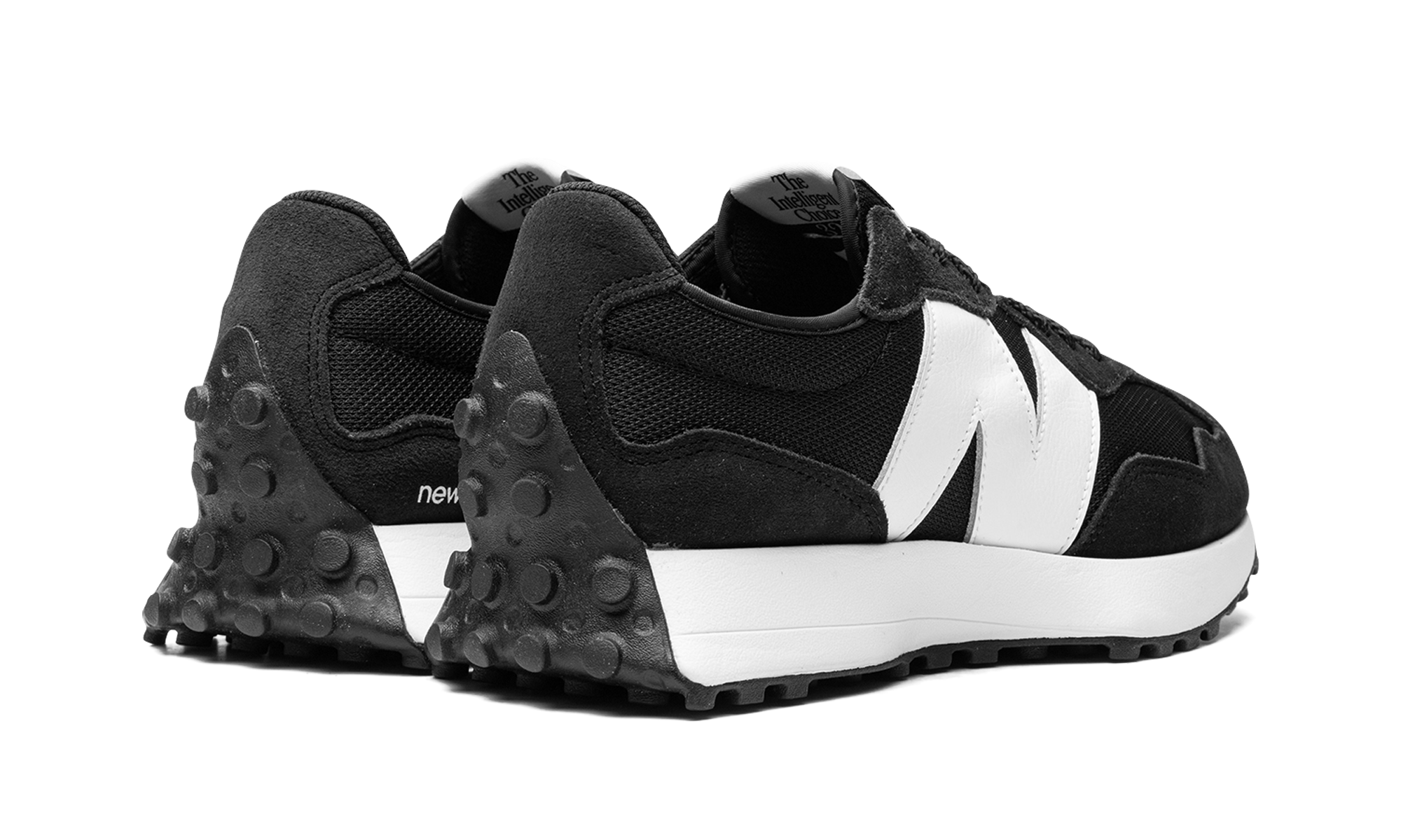 New Balance 327 Black White N Logo