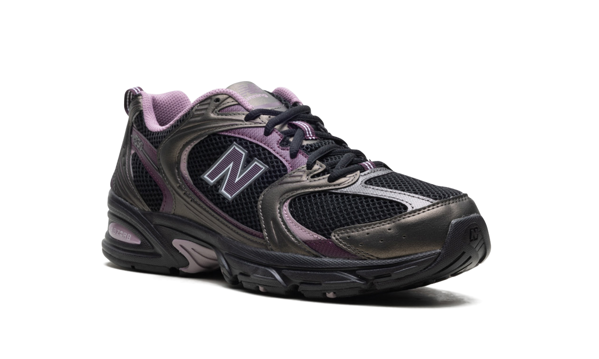 New Balance 530 Black Metallic Plum Brown