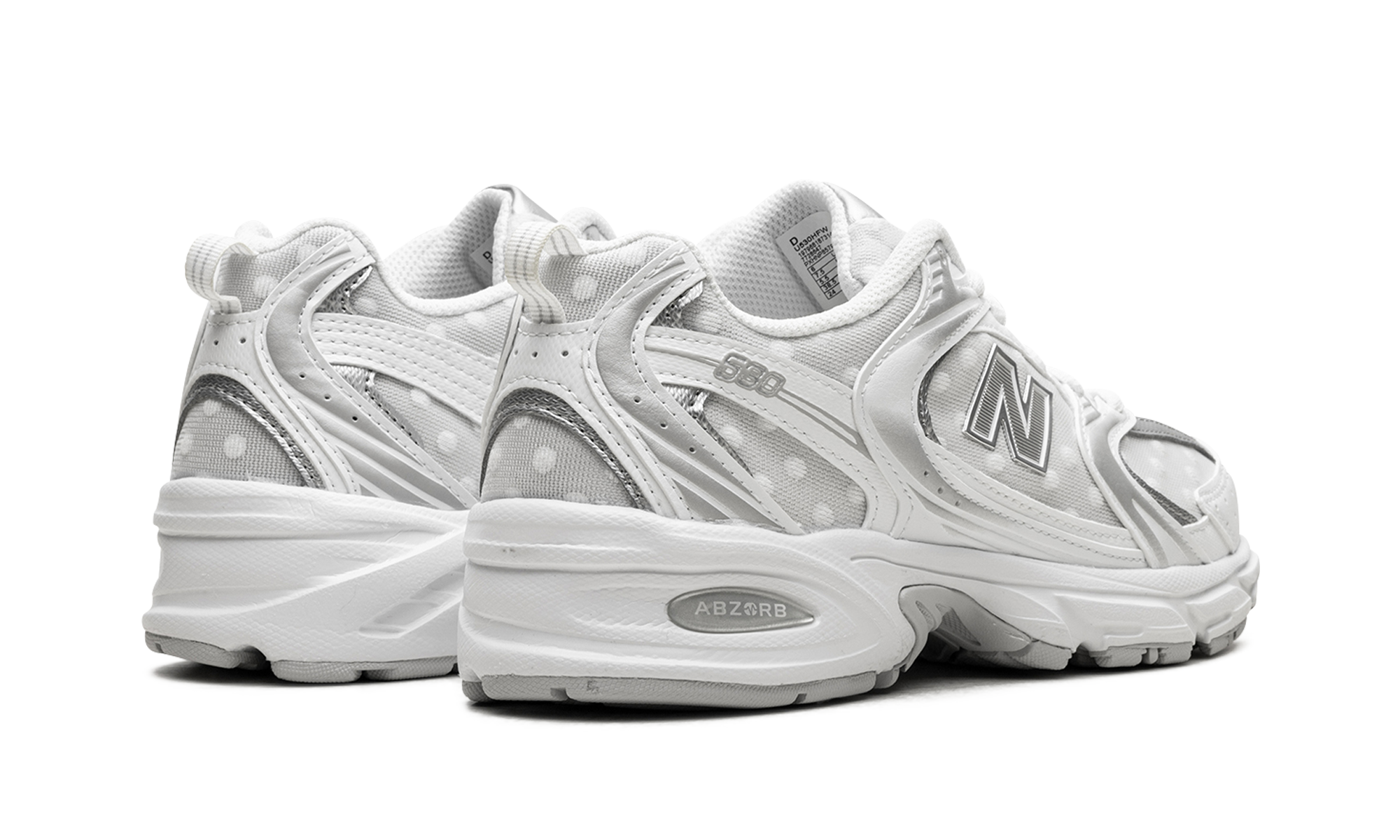 New Balance 530 Silver Metallic Polka Dots