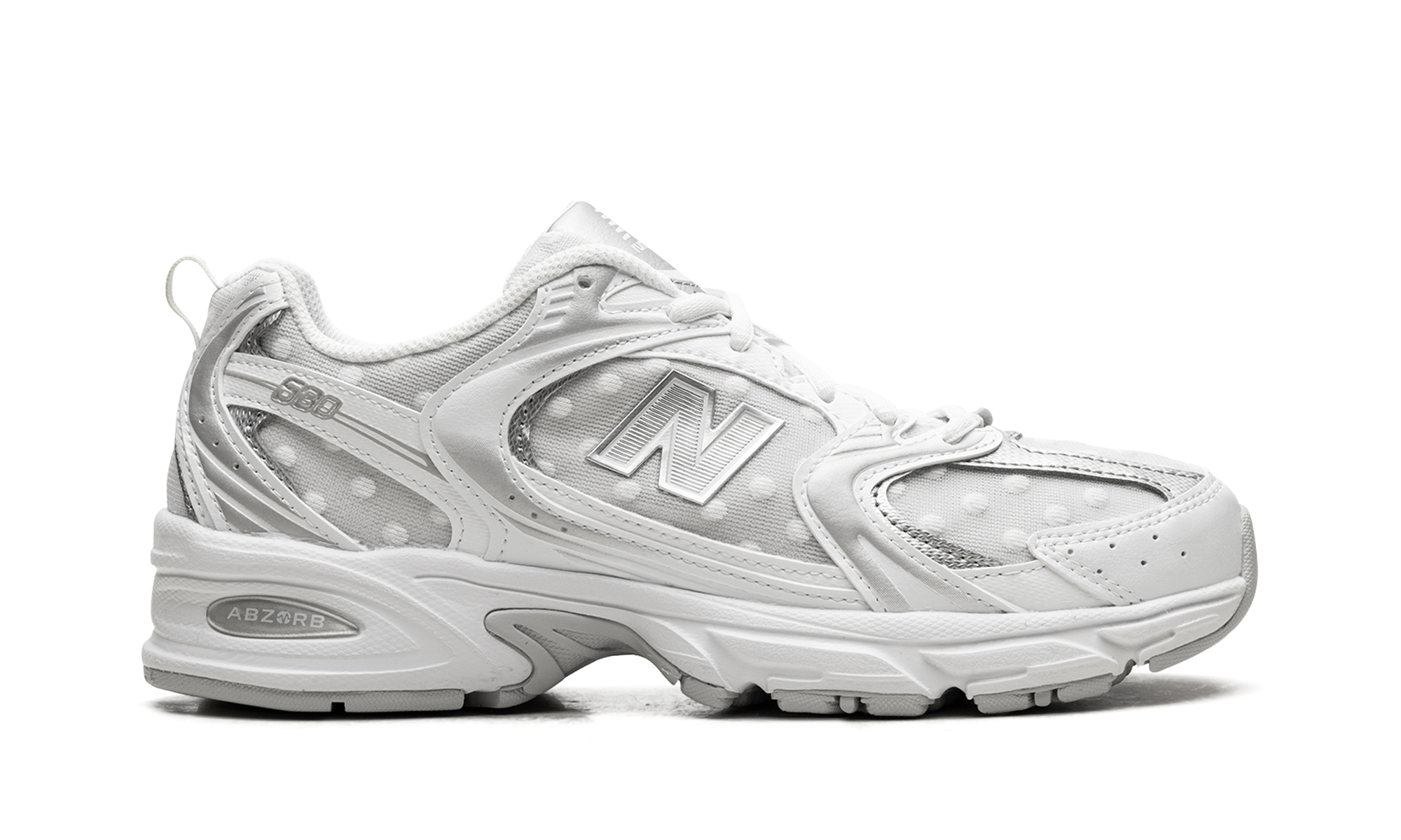 New Balance 530 Silver Metallic Polka Dots