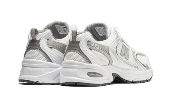 New Balance 530 White Silver, White/Silver Metallic (GR530AD)