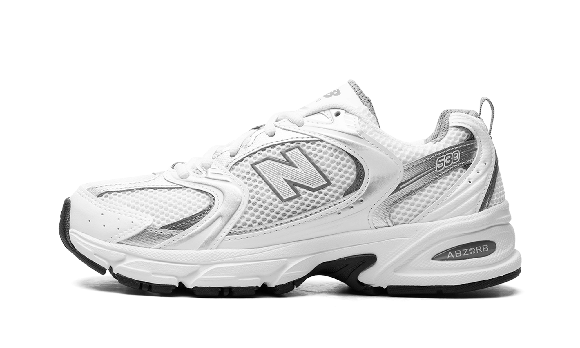 New Balance 530 White Silver Metallic