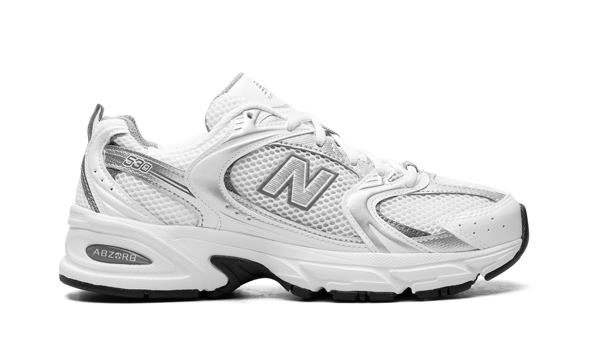 New Balance 530 White Silver Metallic
