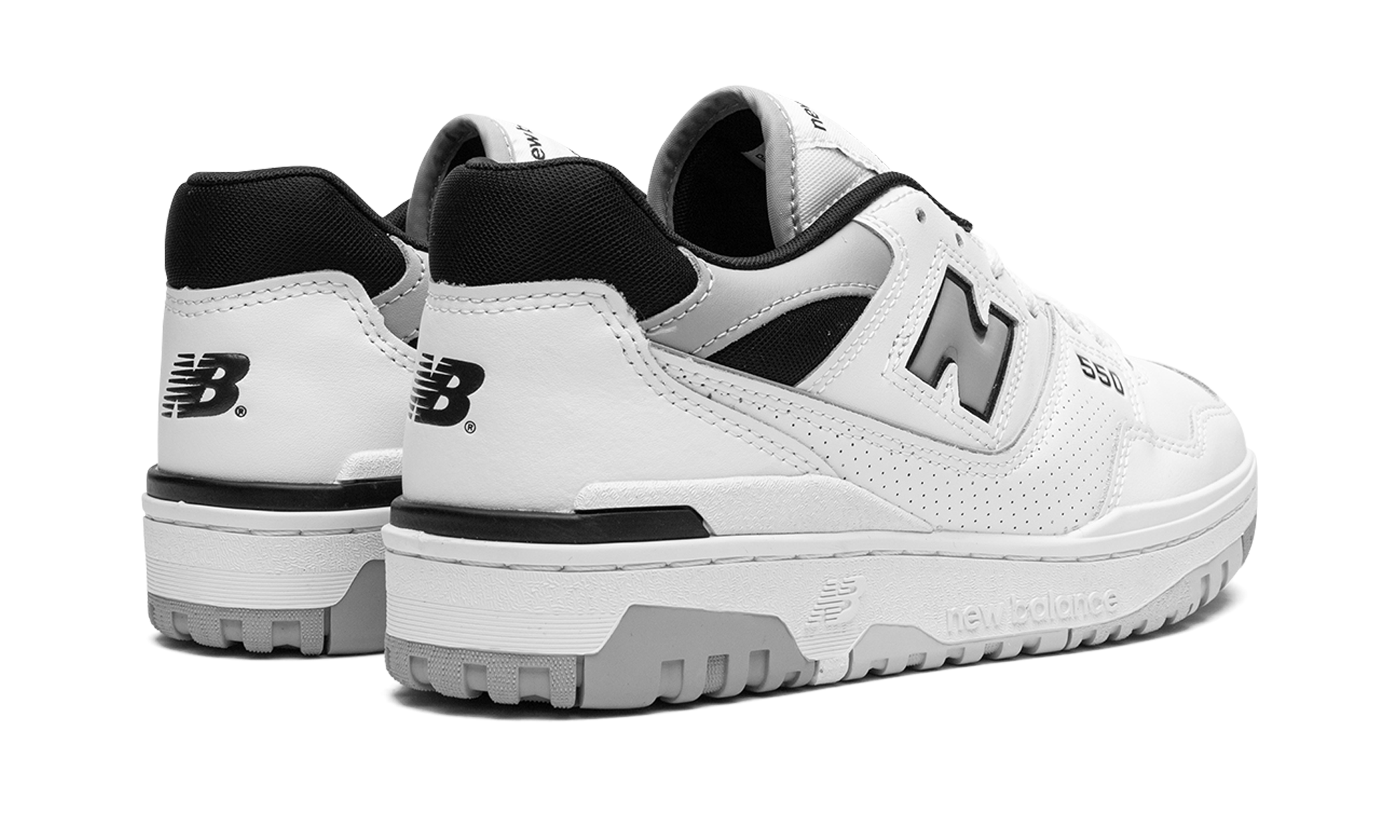 New Balance 550 White Concrete Black