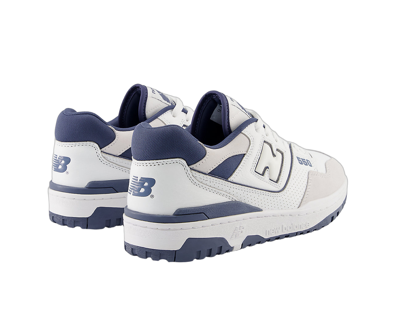New Balance 550 White Dusty Blue, White/Dusty Blue (BB550STG)