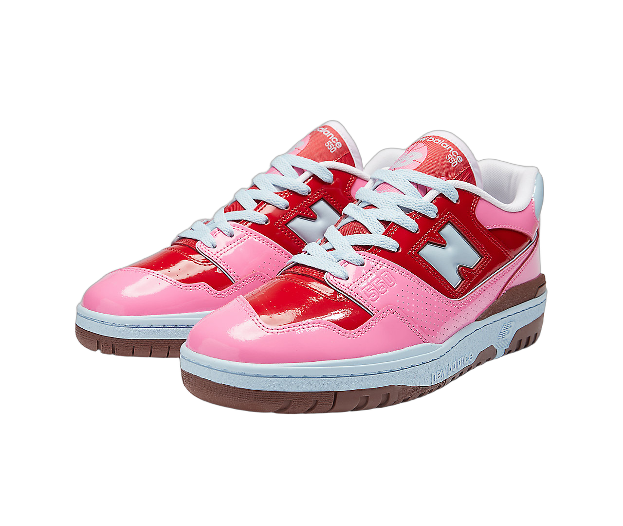 New Balance 550 Y2K Patent Leather Pack Red Pink, Red/Pink/Brown (BB550YKC)