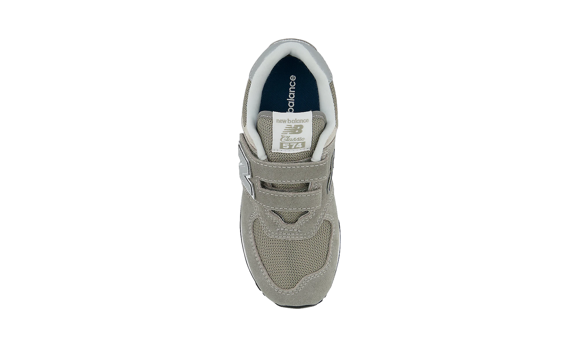 New Balance 574 Core Hook and Loop Grey White (PS)