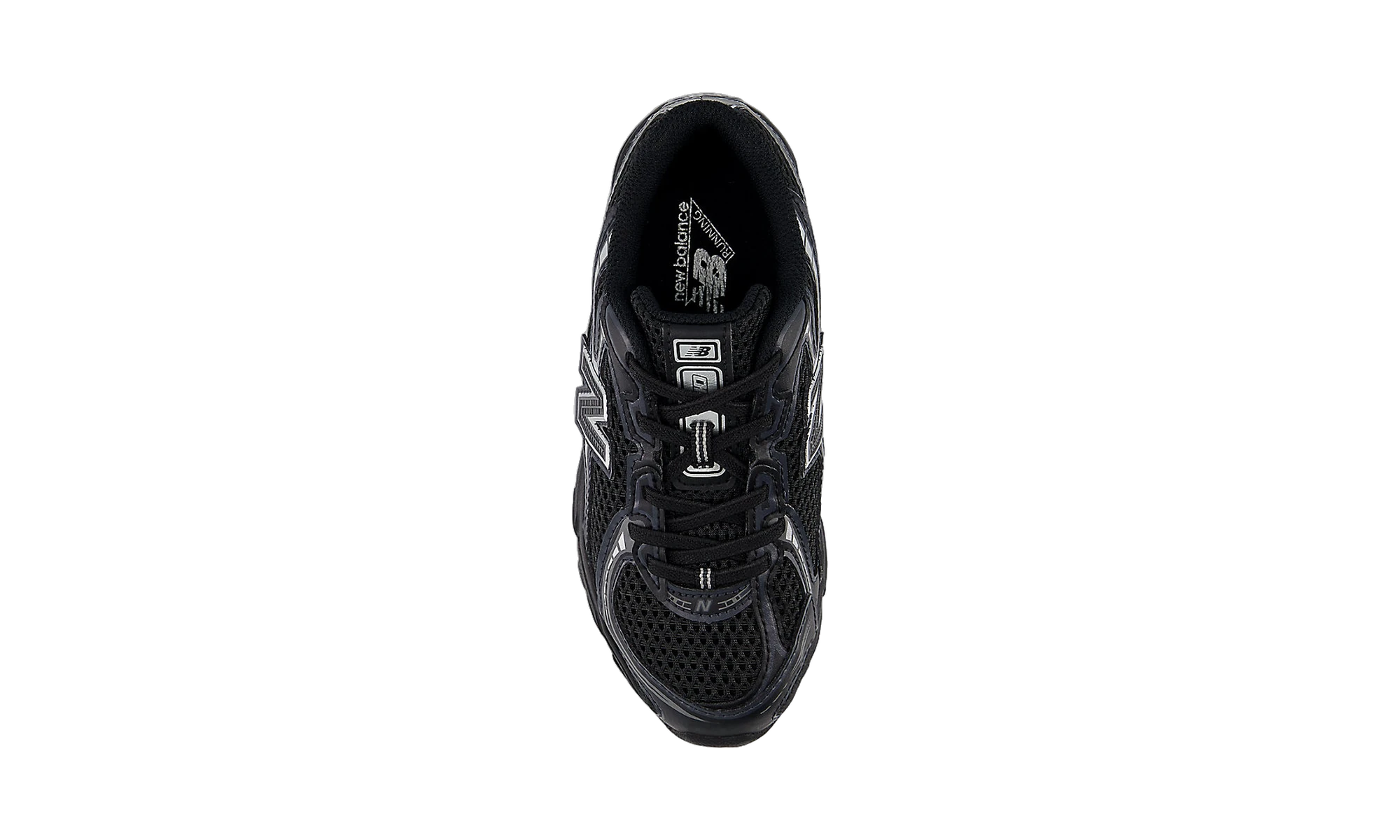 New Balance 740 Bungee Lace Black Grey Silver (PS)