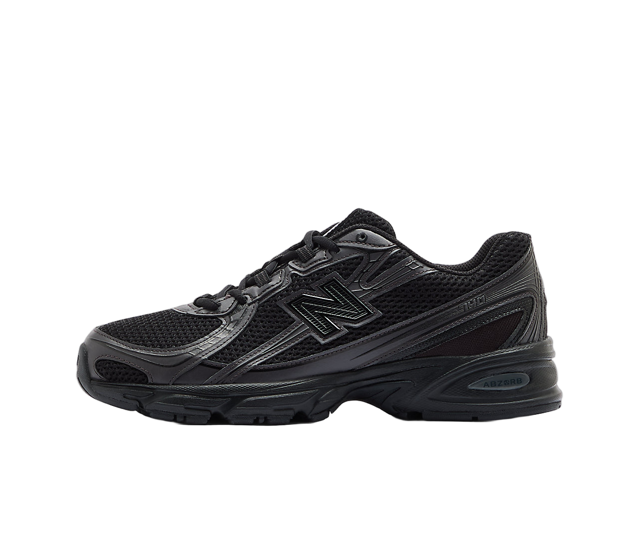 New Balance 740 Triple Black, Black/Black Cement (U740BO2)