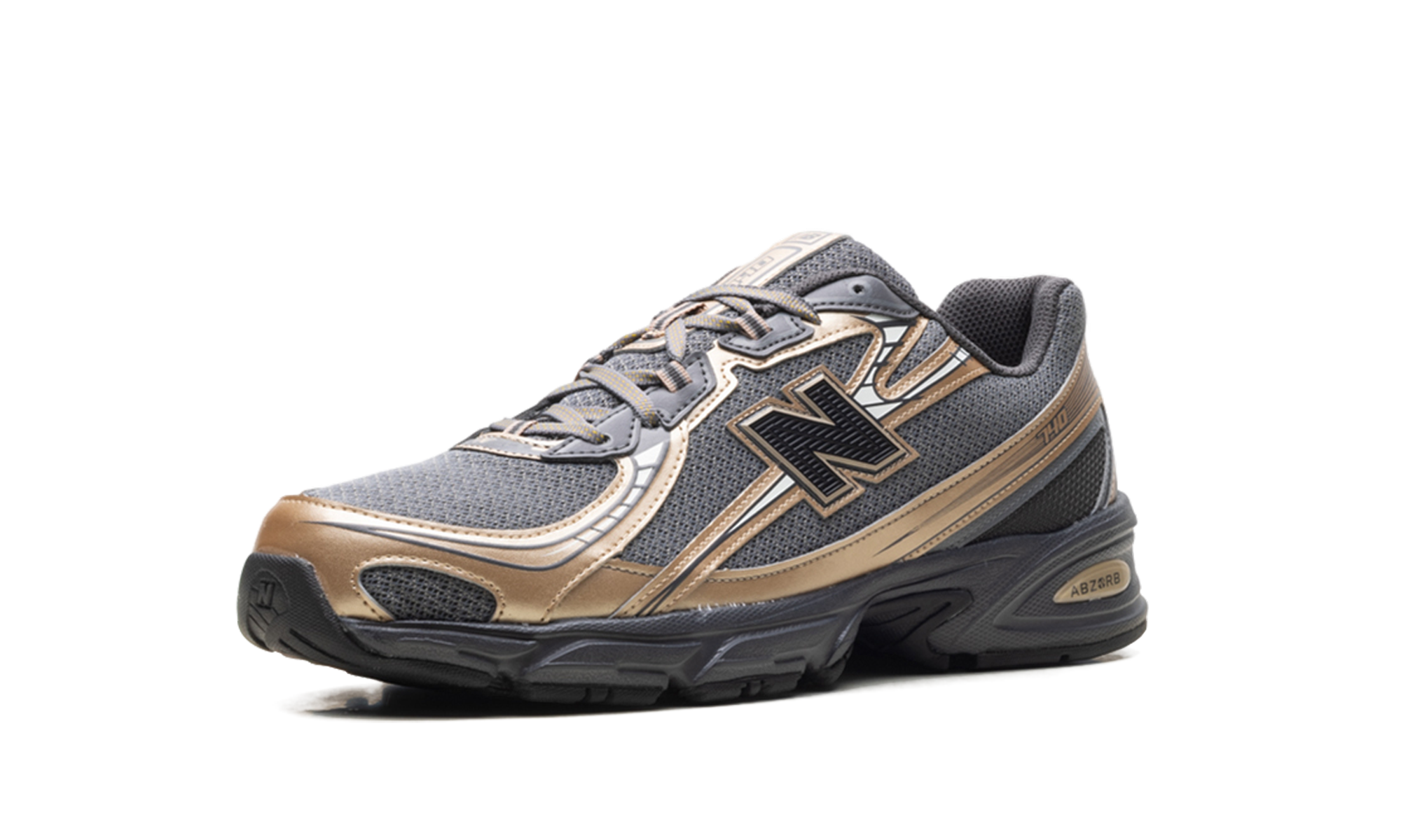 New Balance 740v2 Black Castlerock Gold Metallic