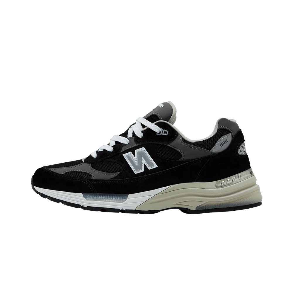 New Balance 992 MiUSA Black Grey, Black/Grey/Silver Metallic (U992BK)