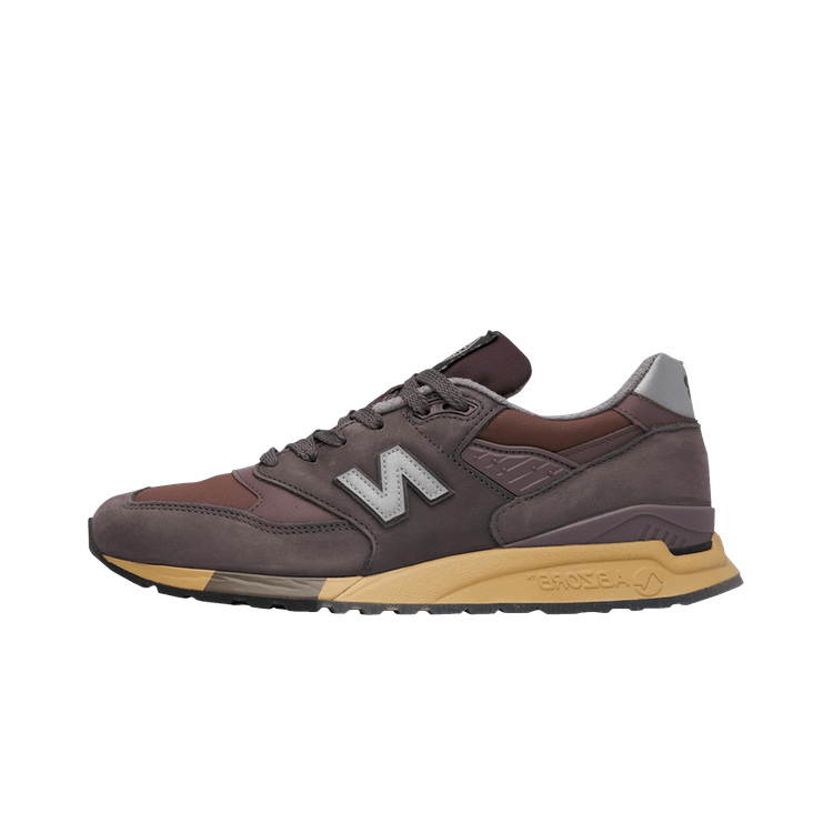 New Balance 998 MiUSA Stone Island Raso Gommato, Mauve/Deep Plum/Copper Maroon (U998PR)