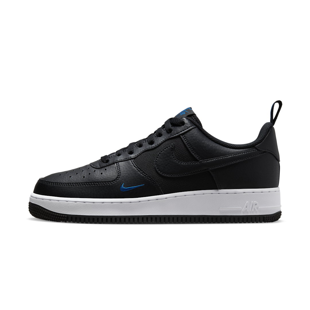 Nike Air Force 1 Low 07 Black Court Blue, Black/Court Blue/White/Black (FZ4625-001)