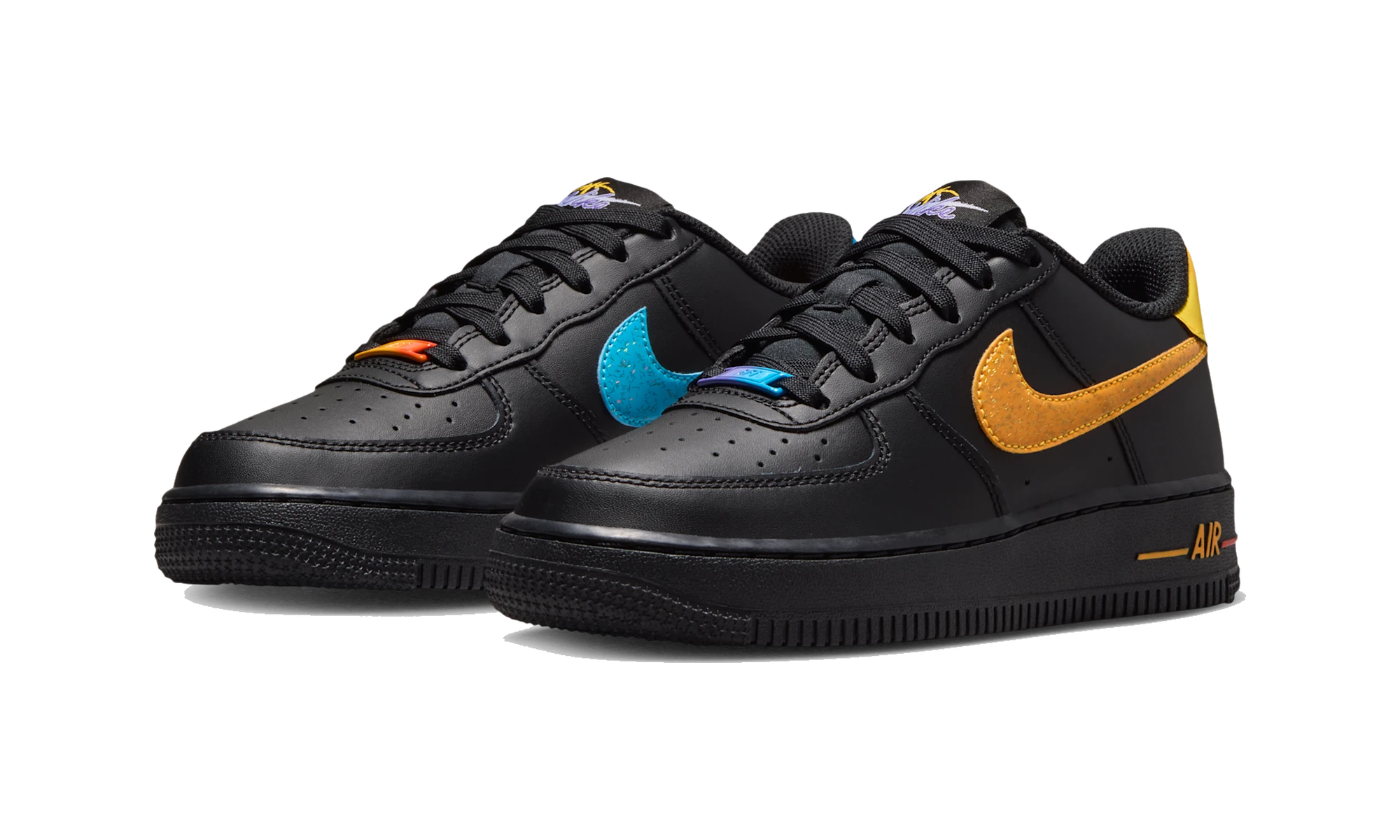 Nike Air Force 1 Low Black Multi-Color