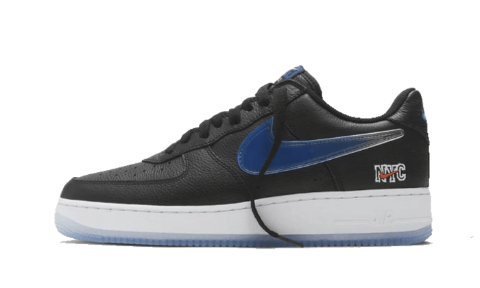 Nike Air Force 1 Low Kith Knicks Away, Black/Team Orange-Black-Rush Blue (CZ7928-001)