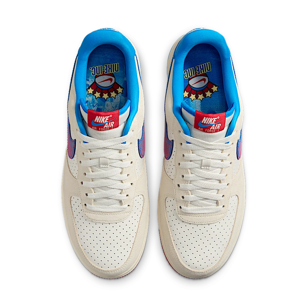 Nike Air Force 1 07 LV8 Harlem Globetrotters Pack, Coconut Milk/Sail/Photo Blue/University Red (HQ3618-113)