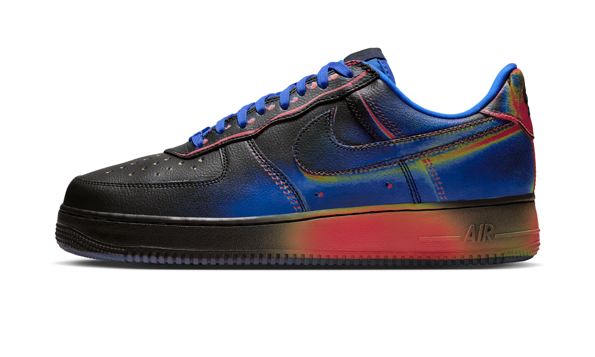 Nike Air Force 1 Low Retro Heat Map Black Racer Blue