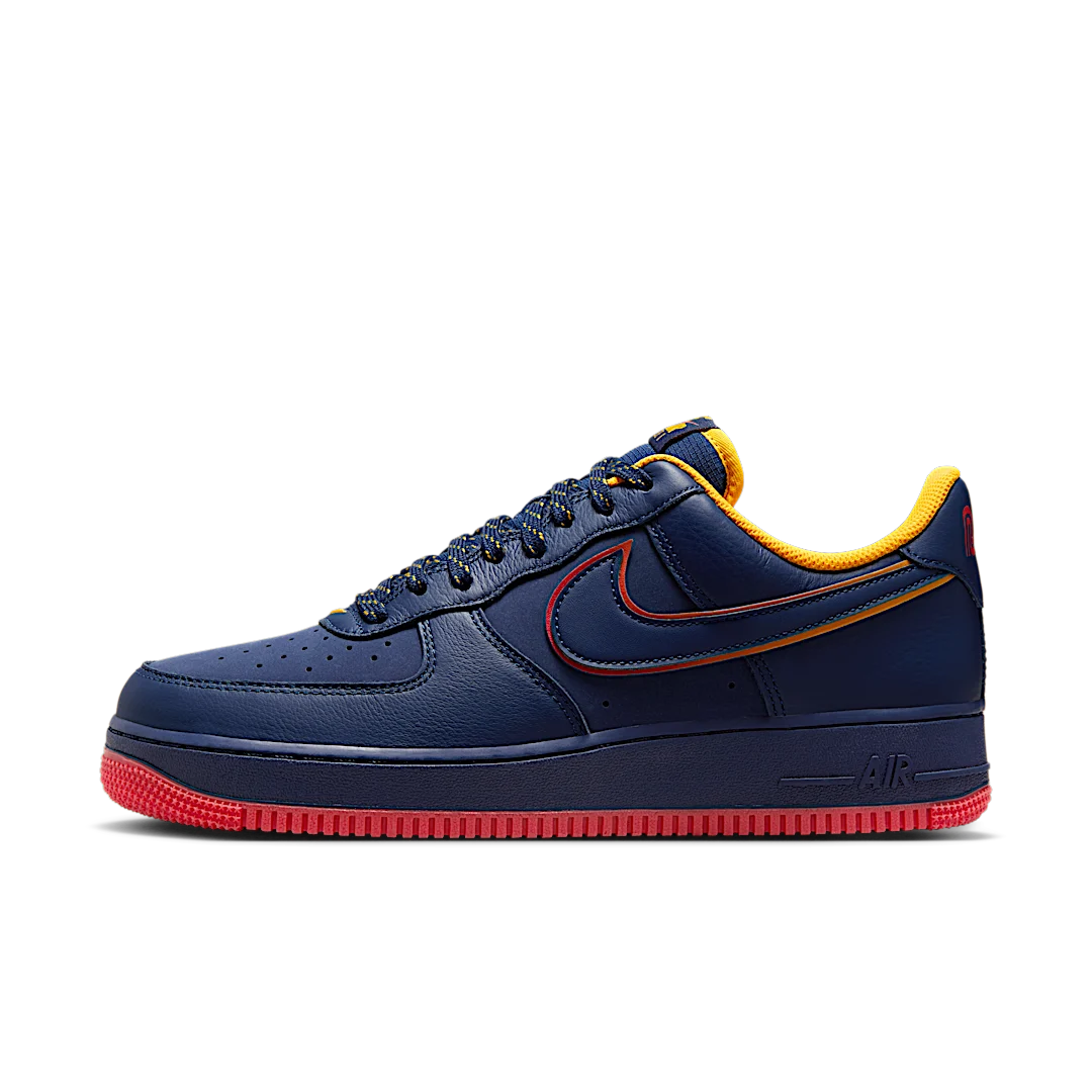 Nike Air Force 1 Low Retro Lettering, Navy/Red/Gold (HV5752-410)