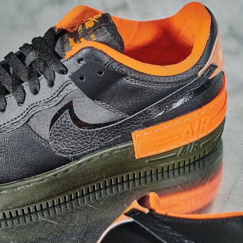 Nike Air Force 1 Low Shadow Black Hyper Crimson Cargo Khaki