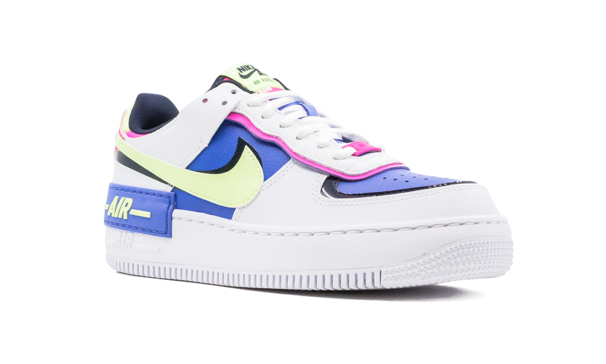 Nike Air Force 1 Low Shadow White Sapphire Barely Volt