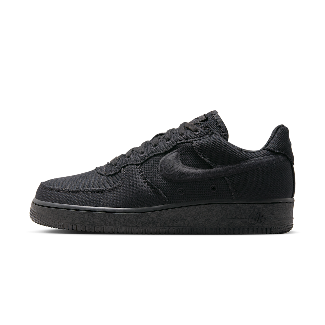 Nike Air Force 1 Low Triple Black Canvas, Black/Black (HV1204-002)
