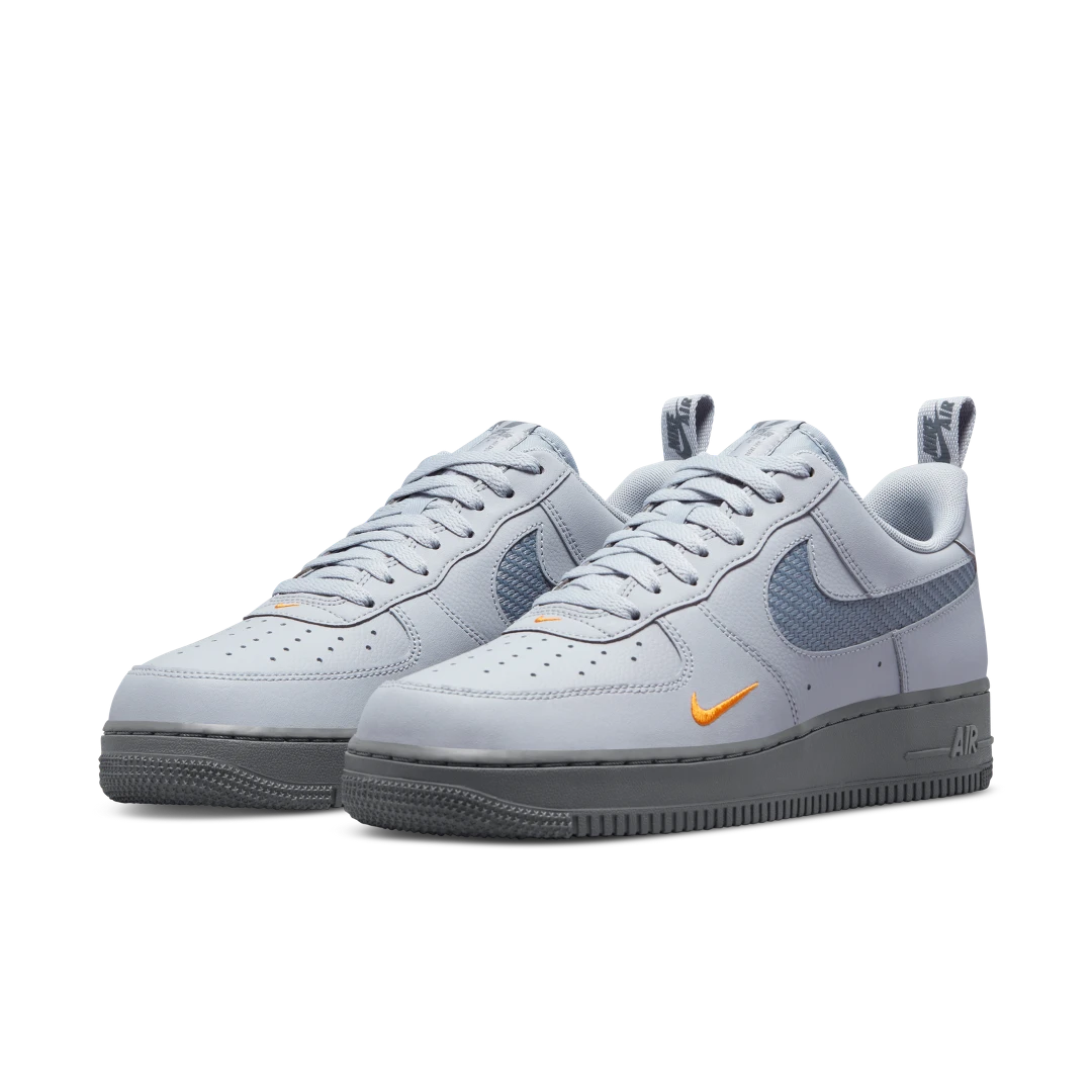 Nike Air Force 1 07 Wolf Grey Kumquat, Wolf Grey/Cool Grey/Kumquat/White (DR0155-001)