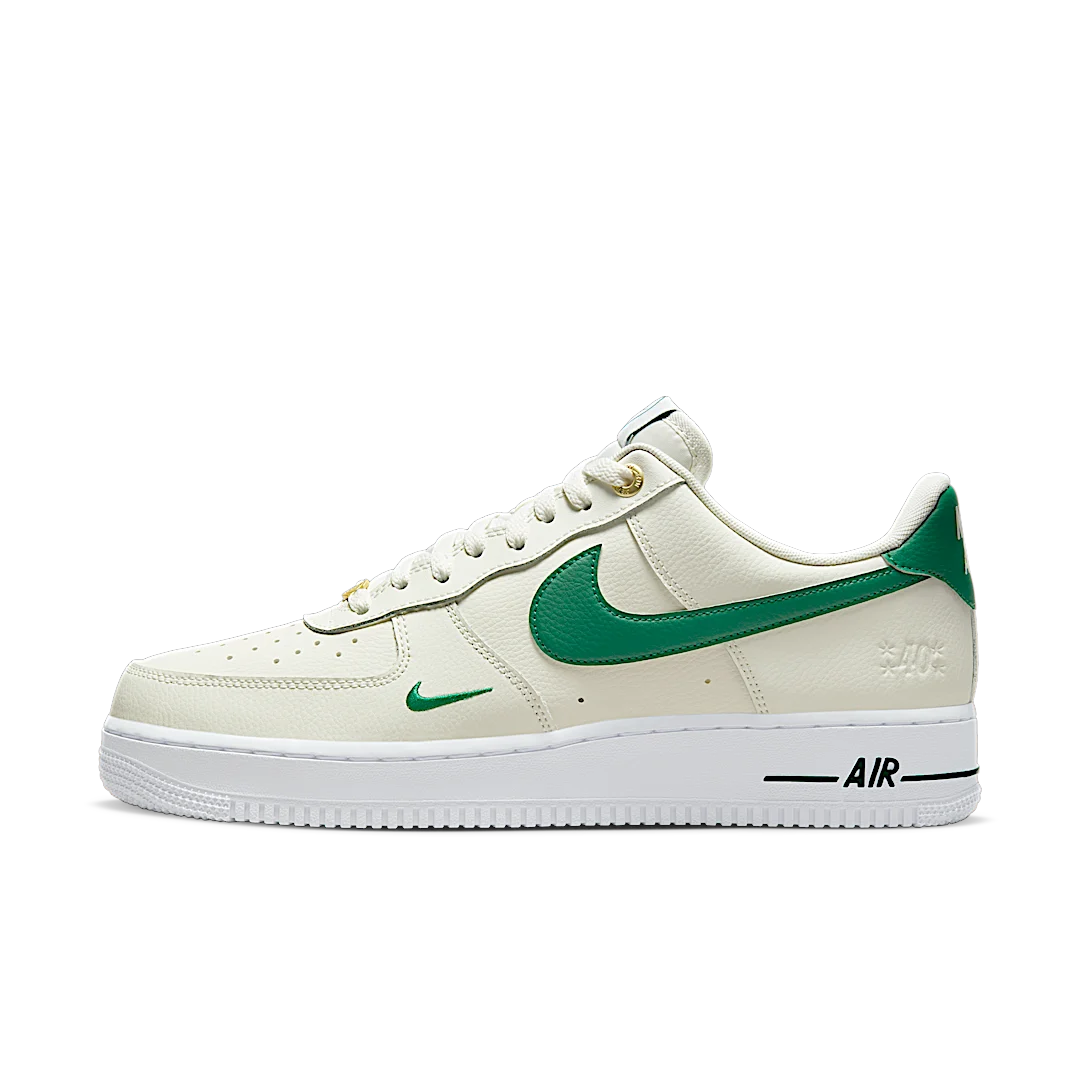 Nike Air Force 1 Low '07 LV8 40th Anniversary Sail Malachite, Sail/Malachite/White/Metallic Gold (DQ7658-101)