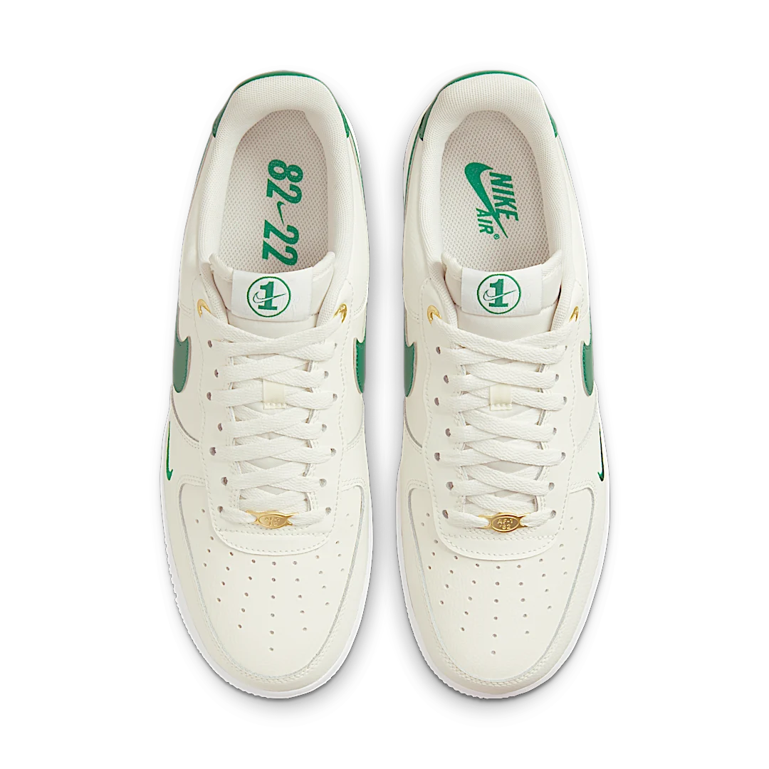 Nike Air Force 1 Low '07 LV8 40th Anniversary Sail Malachite, Sail/Malachite/White/Metallic Gold (DQ7658-101)