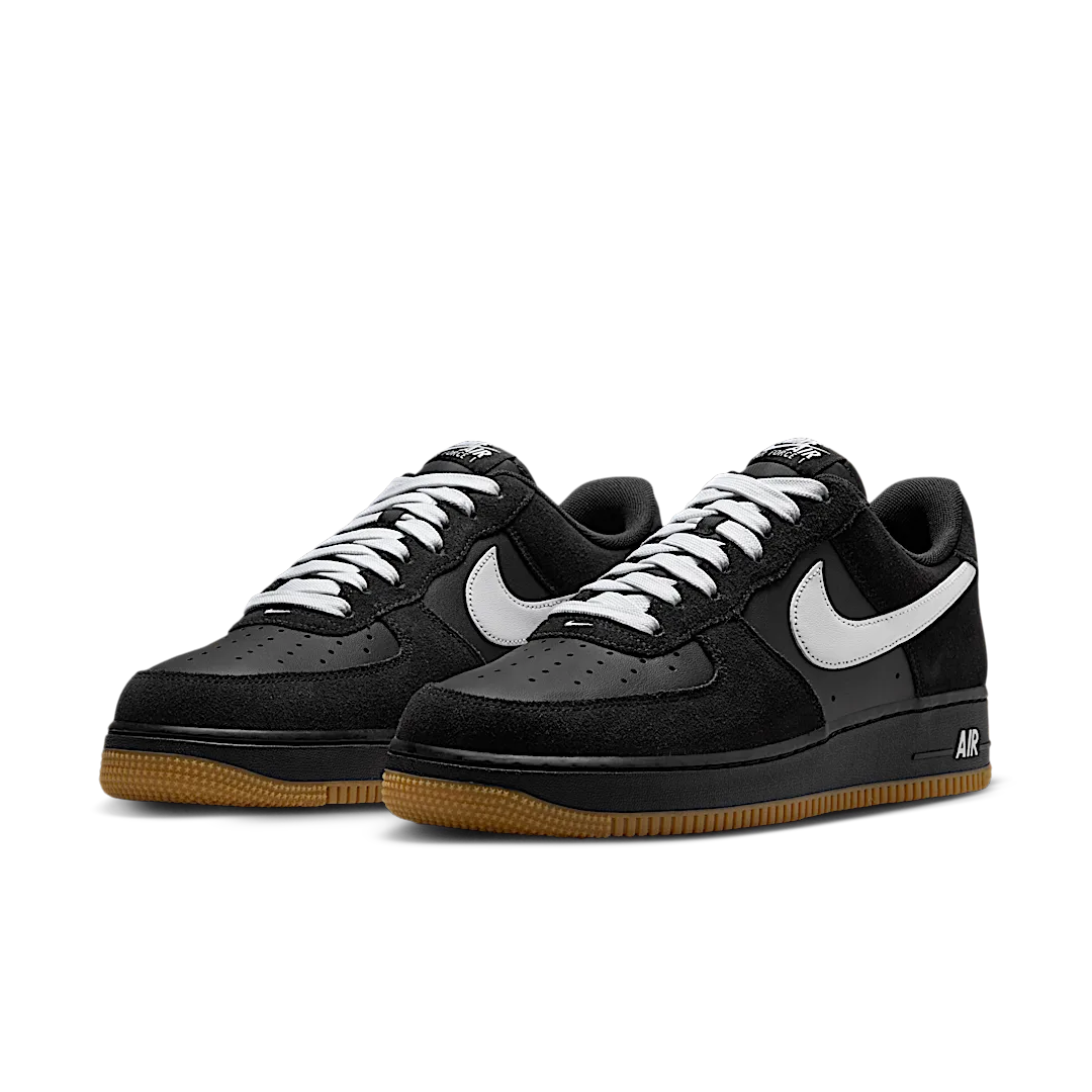 Nike Air Force 1 Low '07 LV8 Black Gum Light Brown White, Black/Gum Light Brown/White (IB6388-001)