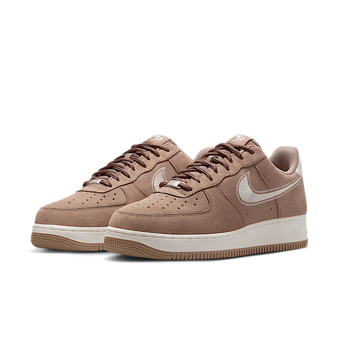 Nike Air Force 1 07 LV8 Embroidered Swoosh Mink Brown, Mink Brown/Sail (HJ4465-200)