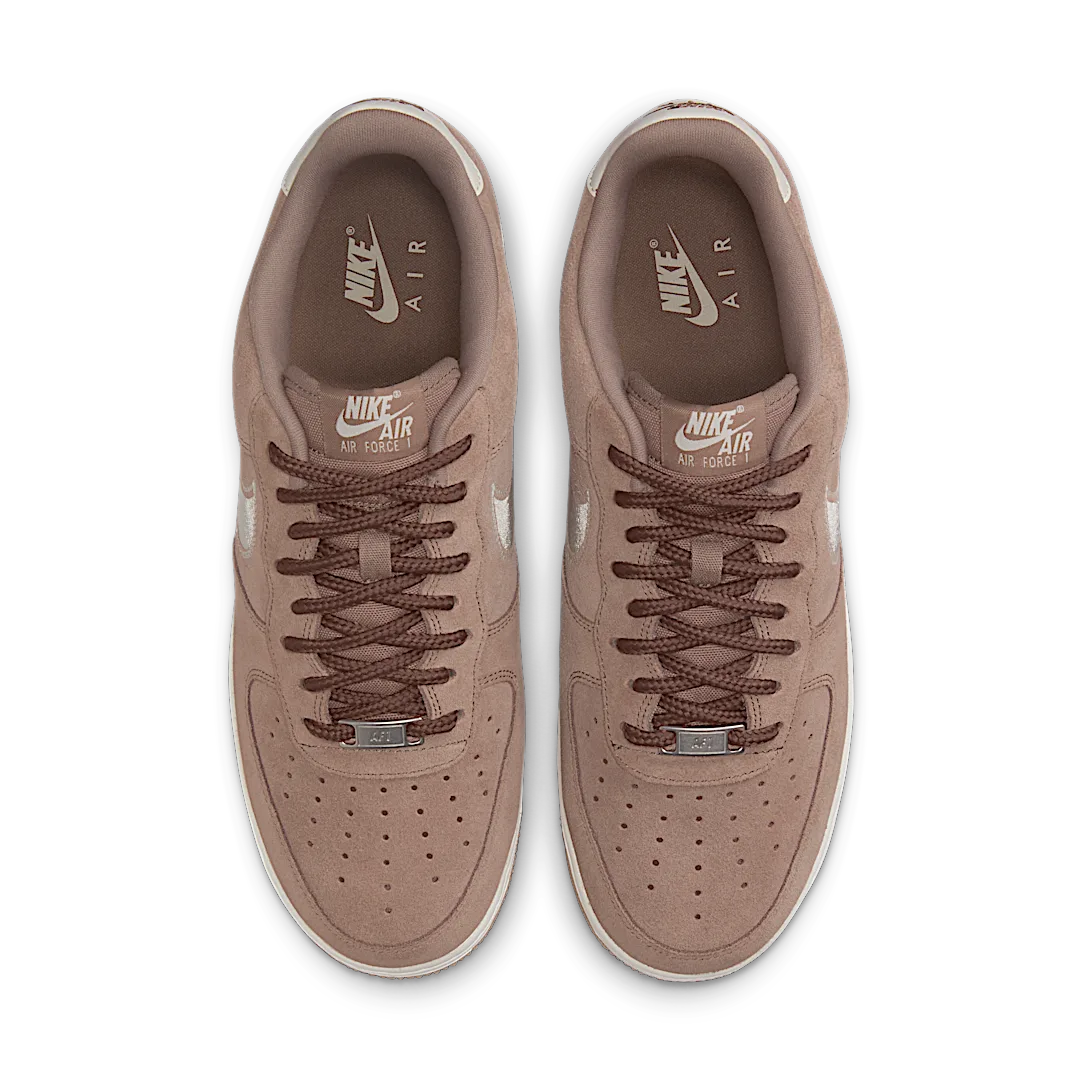 Nike Air Force 1 07 LV8 Embroidered Swoosh Mink Brown, Mink Brown/Sail (HJ4465-200)