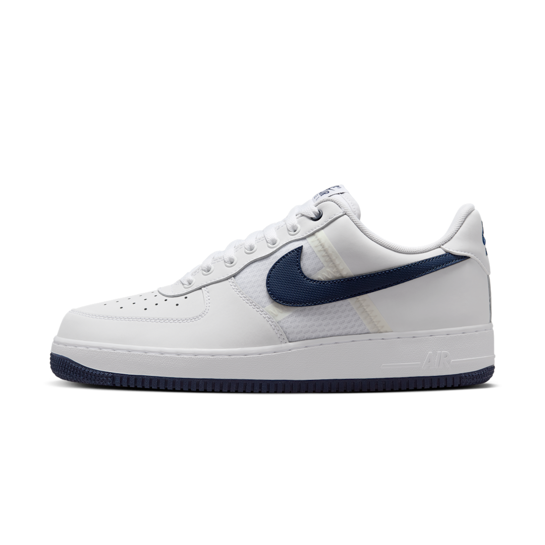 Nike Air Force 1 Low '07 LV8 SE Mesh Tape White Midnight Navy, White/Phantom/Midnight Navy (IH4462-100)