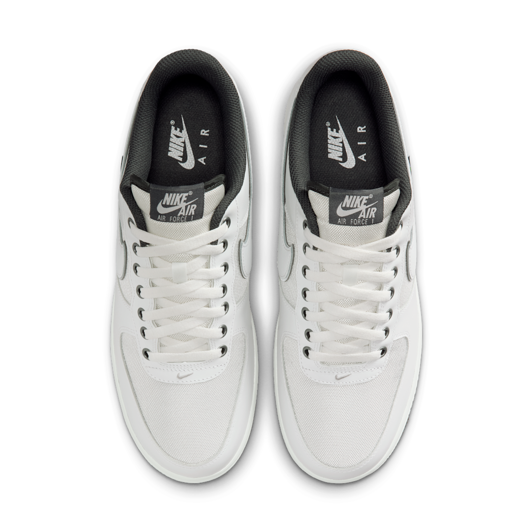 Nike Air Force 1 Low '07 LV8 Summit White Dark Smoke Grey Cordura, Summit White/Dark Smoke Grey/Metallic Silver/Summit White (IM6001-121)