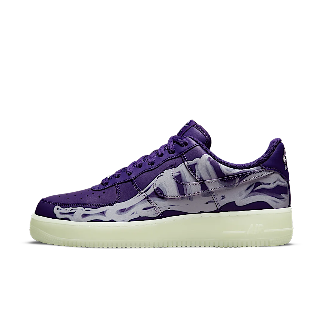Nike Air Force 1 Low Purple Skeleton, Court Purple/Court Purple-White (CU8067-500)