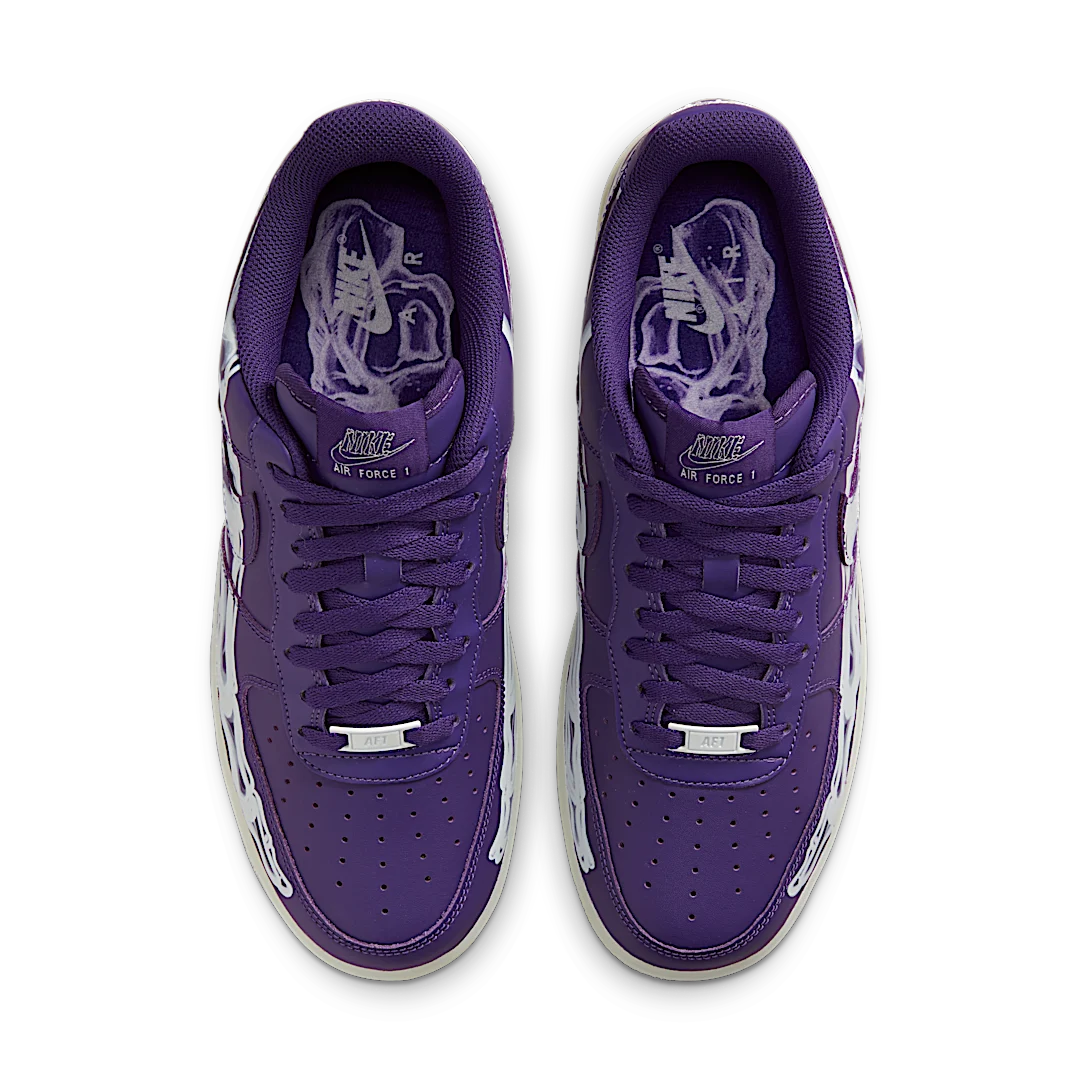 Nike Air Force 1 Low Purple Skeleton, Court Purple/Court Purple-White (CU8067-500)