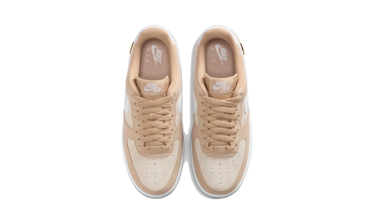 Nike Air Force 1 Low '07 SE Linen Sand Drift Metallic Gold Mini Swoosh