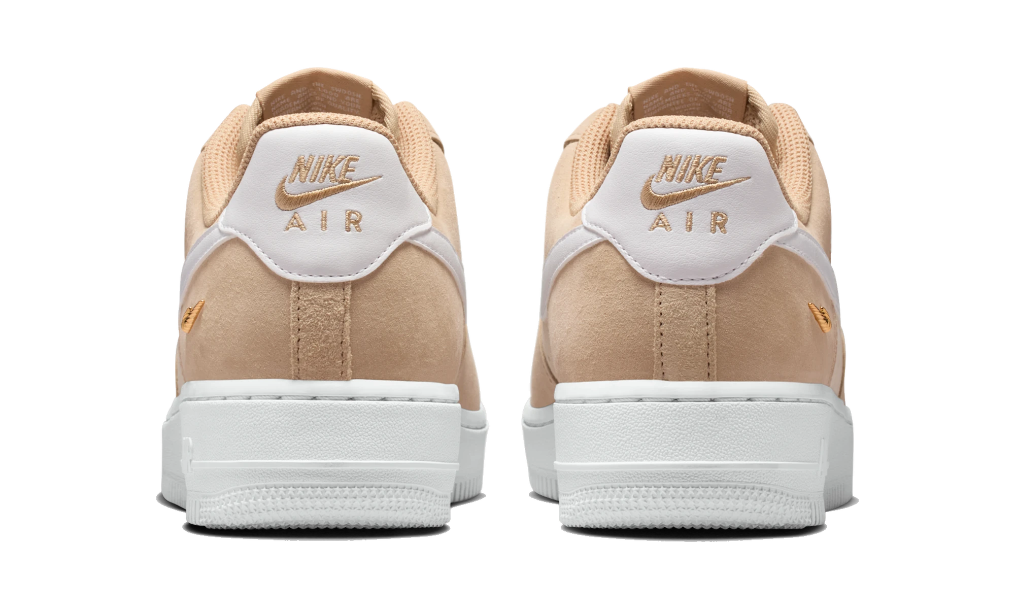 Nike Air Force 1 Low '07 SE Linen Sand Drift Metallic Gold Mini Swoosh