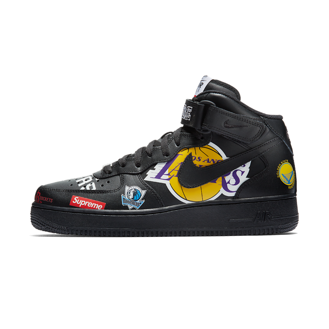 Nike Air Force 1 Mid Supreme NBA Black