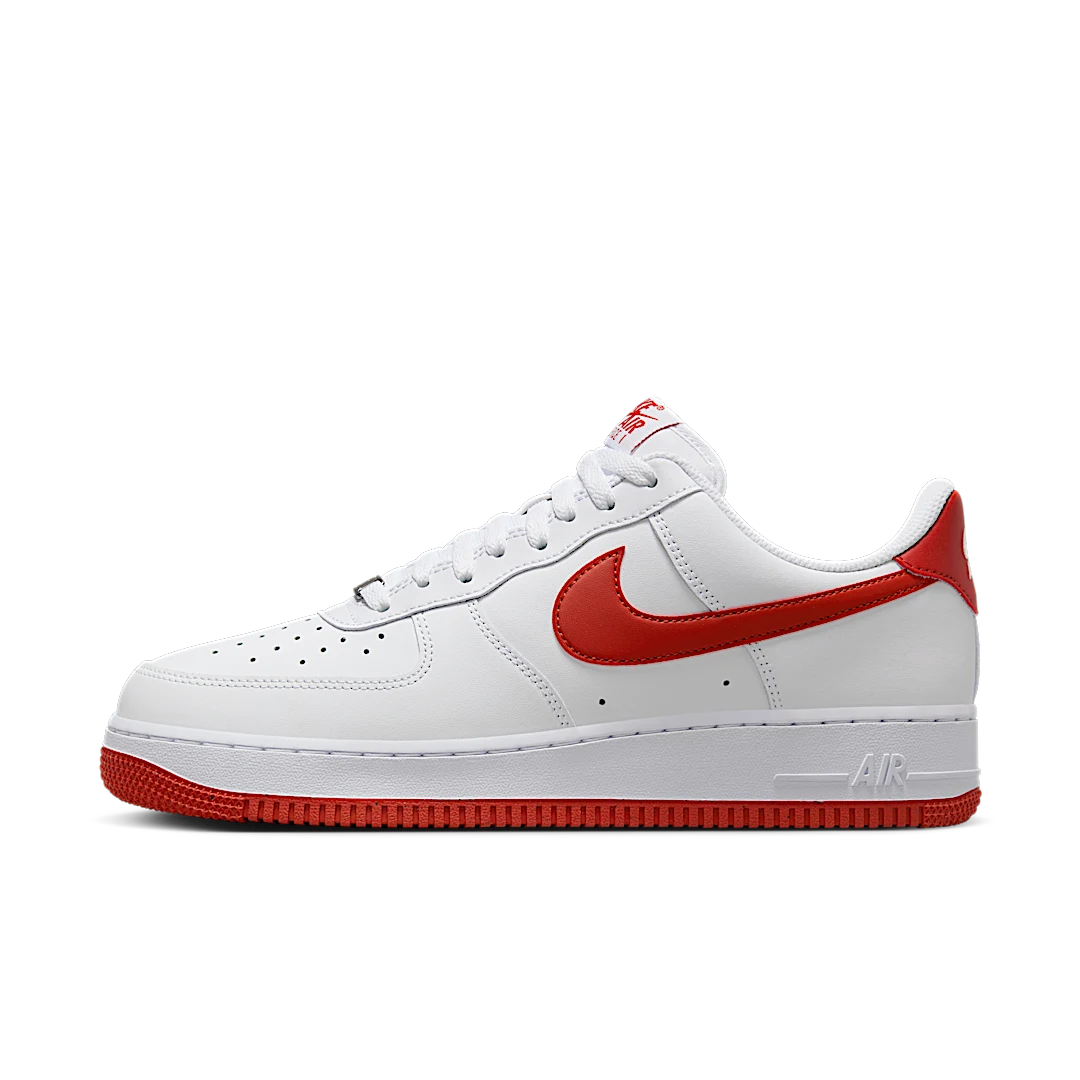Nike Air Force 1 '07 Dragon Red, White/White/Dragon Red (FJ4146-106)