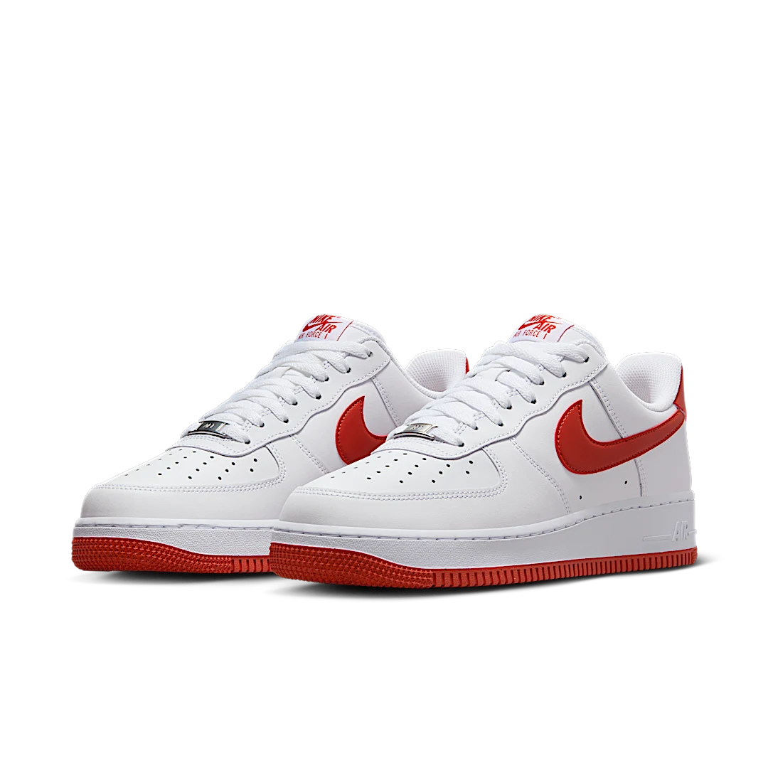 Nike Air Force 1 '07 Dragon Red, White/White/Dragon Red (FJ4146-106)