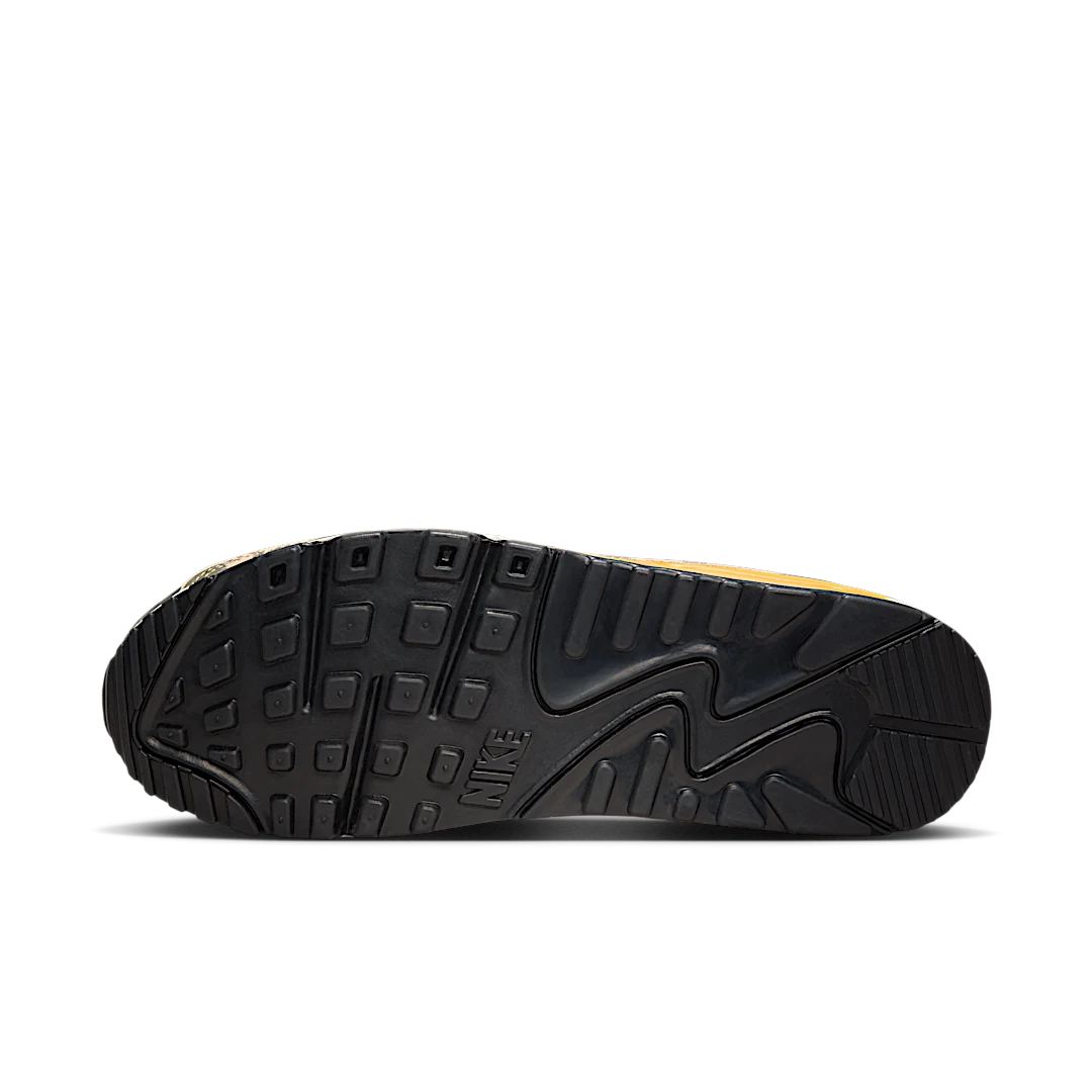 Nike Air Max 90 Premium Black University Gold Camo, Black/University Gold/Parachute Beige/Black (IF1721-001)